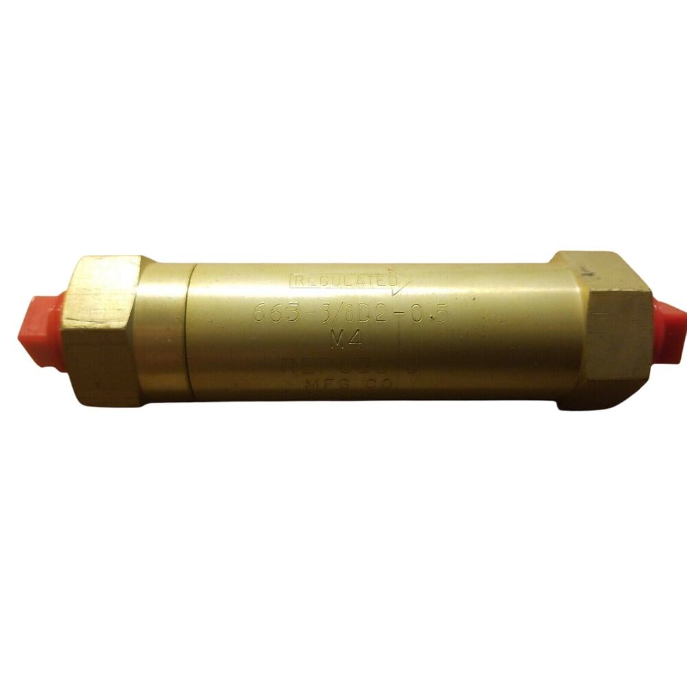Teledyne Republic Manuf. RM 3/8" Hydraulic Valve 663-3/8D2-0.5 Parker Regulated